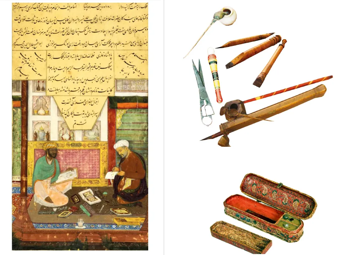 The concepts of library, sword, and pen in the medieval world